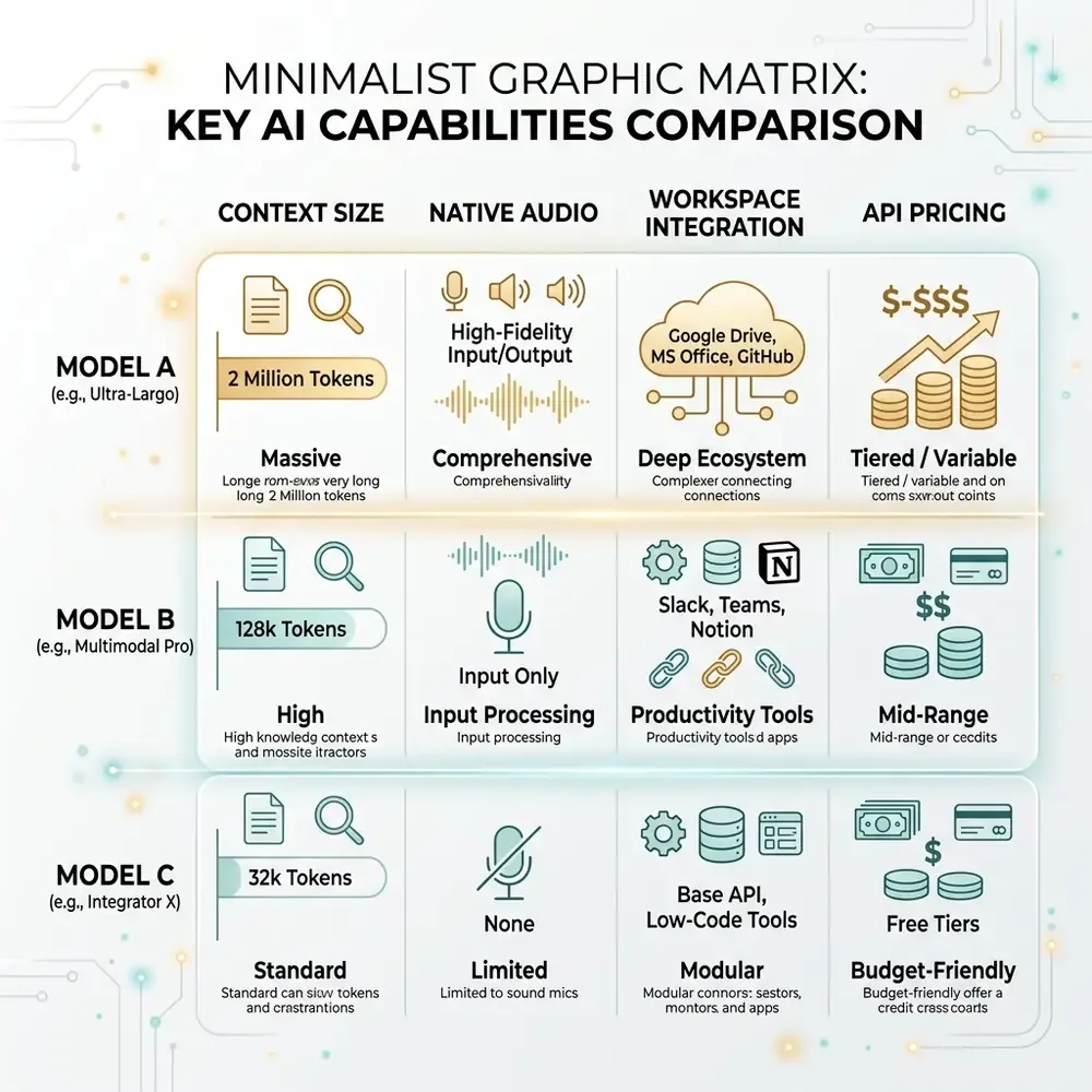 Gemini vs ChatGPT Feature Capability Matrix